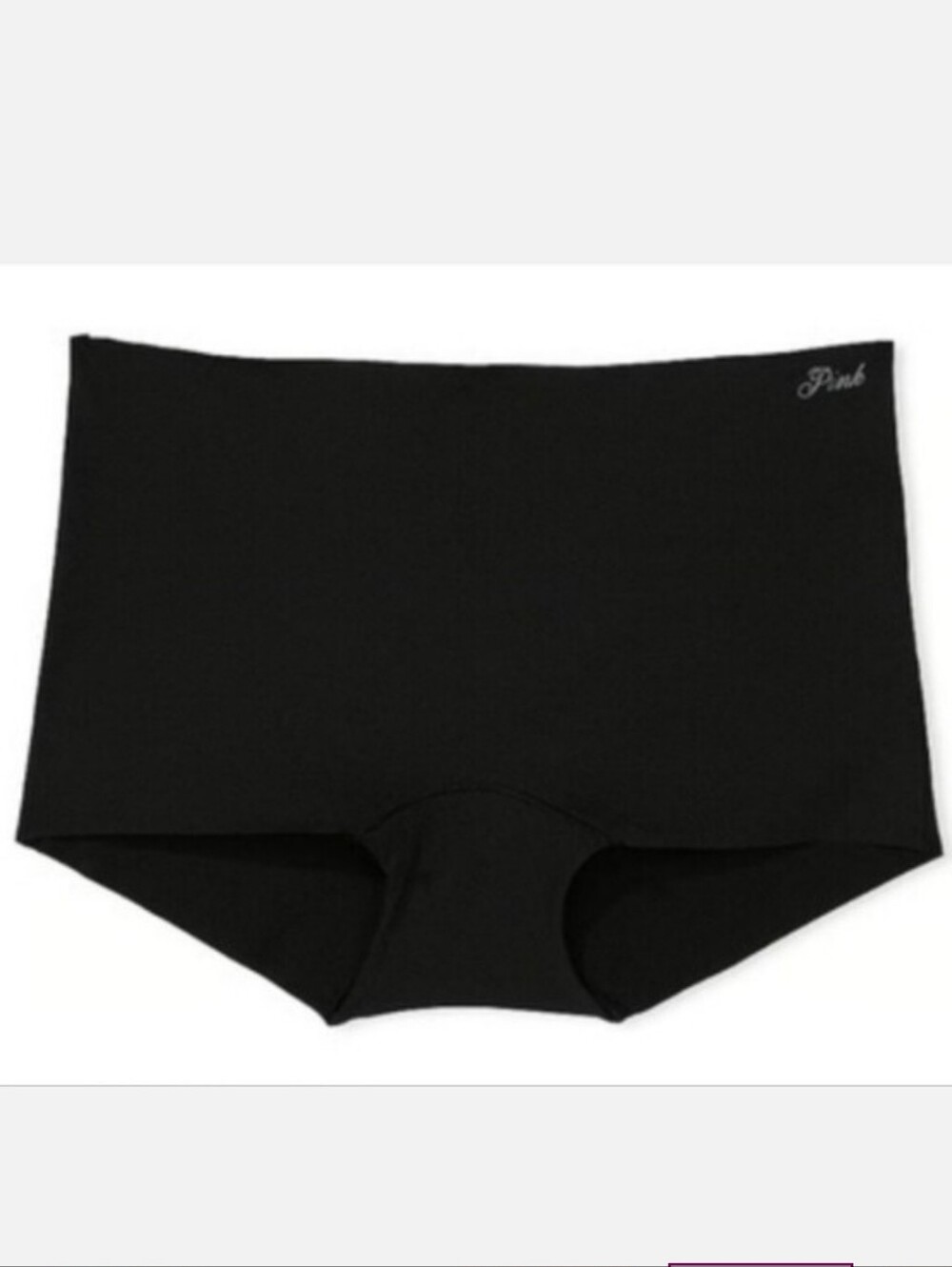 Victoria's secret pink no show Boyshort panty BLACK XLARGE